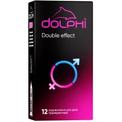 Презервативи Dolphi (Долфі) Double effect, 12 шт.