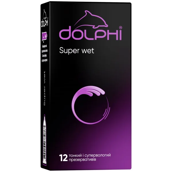 Презервативы Долфи (Dolphi) Супер Вет, 12 шт.