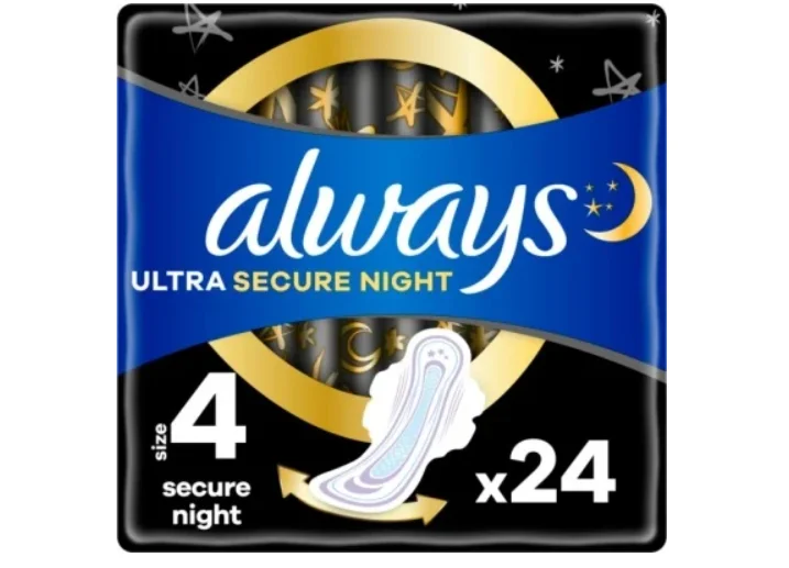 Прокладки Always (Олвейс) Ultra Secure Night, розмір 4, 24 шт.