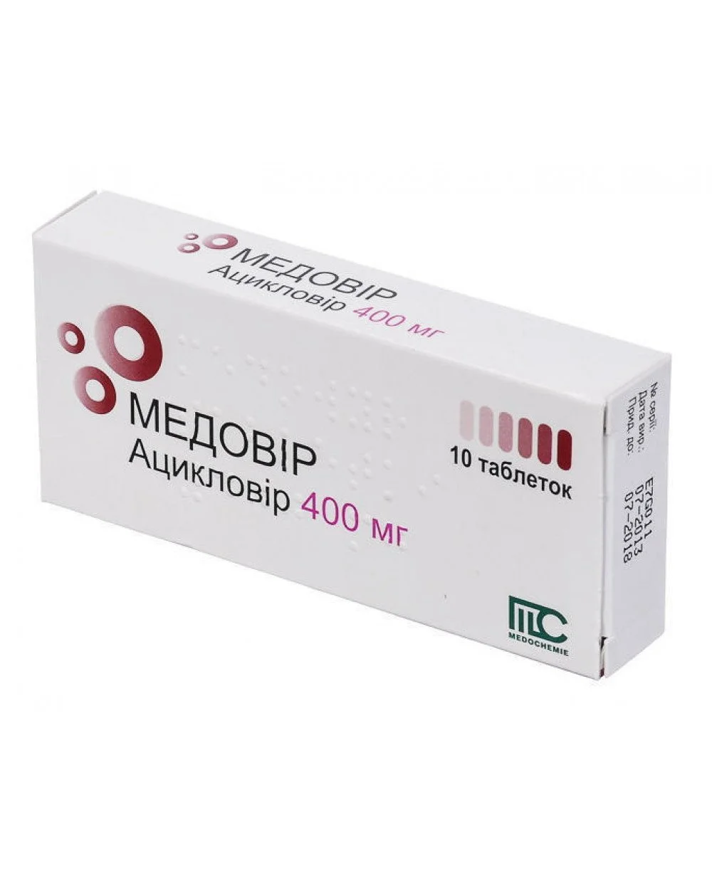 Медовір таблетки по 400 мг, 10 шт.