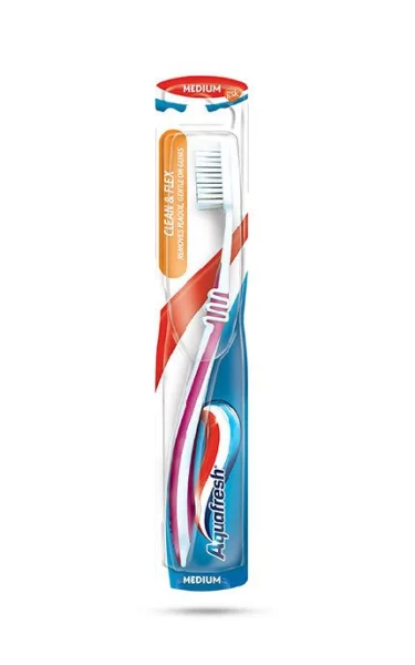 Зубна щітка Аквафреш Клін енд Флекс (Aquafresh Clean & Flex), 1 шт.