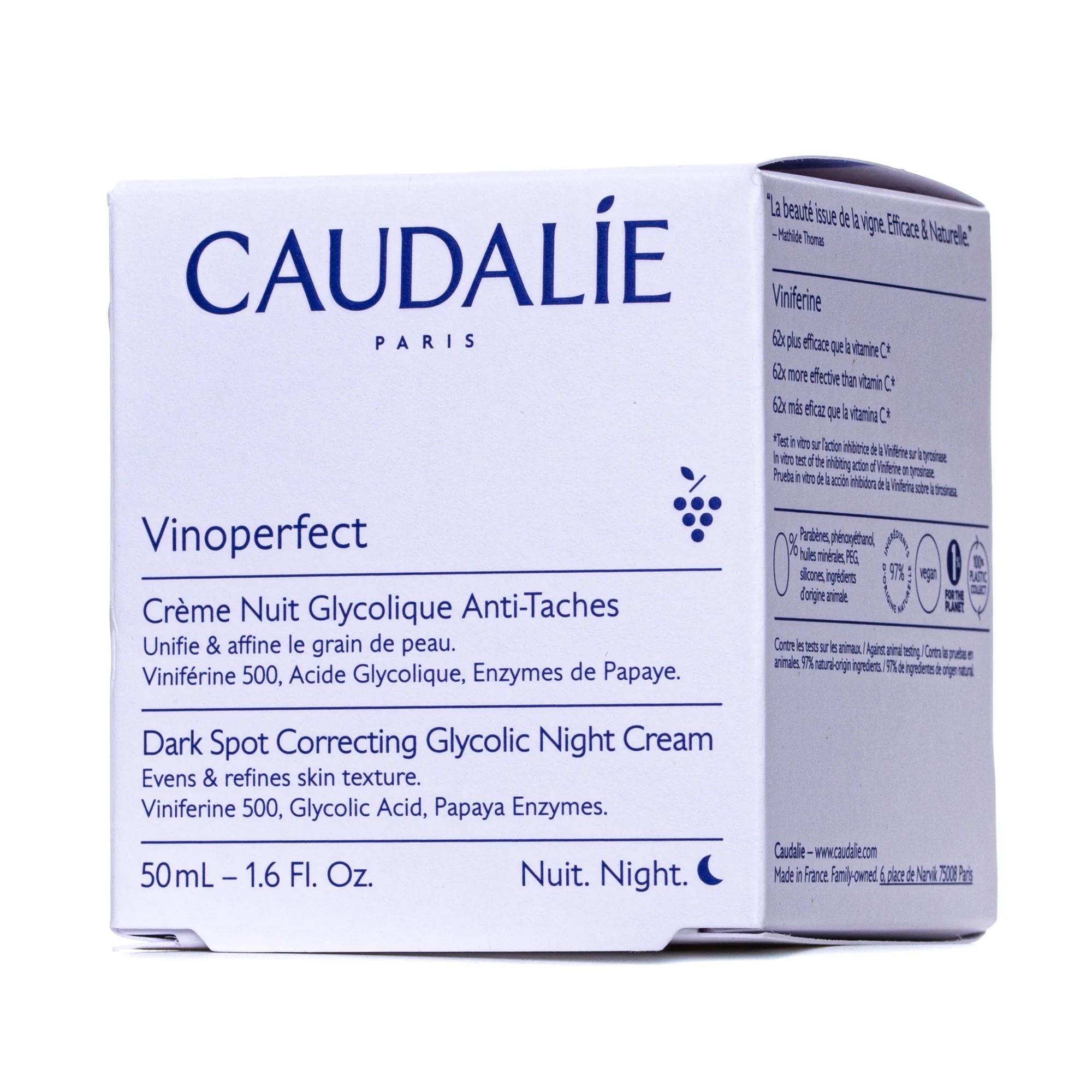 Крем для обличчя Caudalie (Кодалі) Vinoperfect нічний для сяяння шкіри, 50 мл