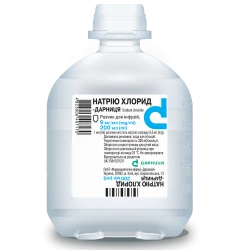 Натрію хлорид р-н д/інф. 0,9% фл. 200мл №1 Дарниця