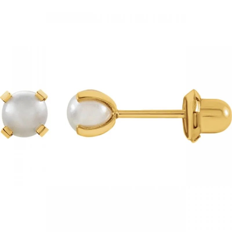 Сережки Inverness (Інвернес) Tiffany Pearl 4 мм, Gold 24K, 1 пара