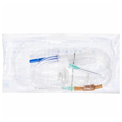 Система для вливання кровозамінників та інфузійних розчинів Гемопласт стерильна ВР (металева голка Луер), 1 шт.