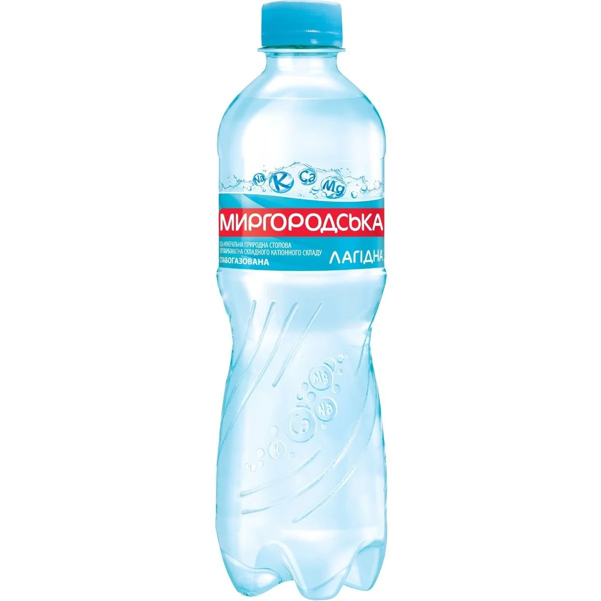 Вода мінеральна Миргородська Лагідна слабогазована, 0,5 л