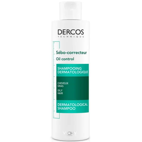 Шампунь лікувальний Віши Деркос (Vichy Dercos) для жирного волосся, 200 мл
