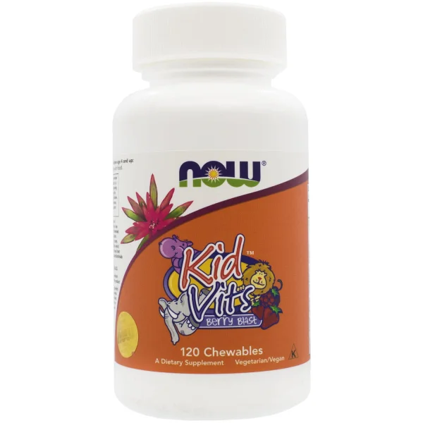 Нав Кид Витс комплекс витаминов для детей, жевательные таблетки, ягодный взрыв, 120 шт.