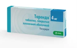 Торендо таблетки вкриті оболонкою по 4 мг, 30 шт.