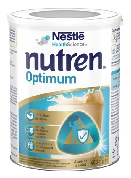 Энтеральное питание Нутрен Оптимум сухая с ароматом ванили, 400 г