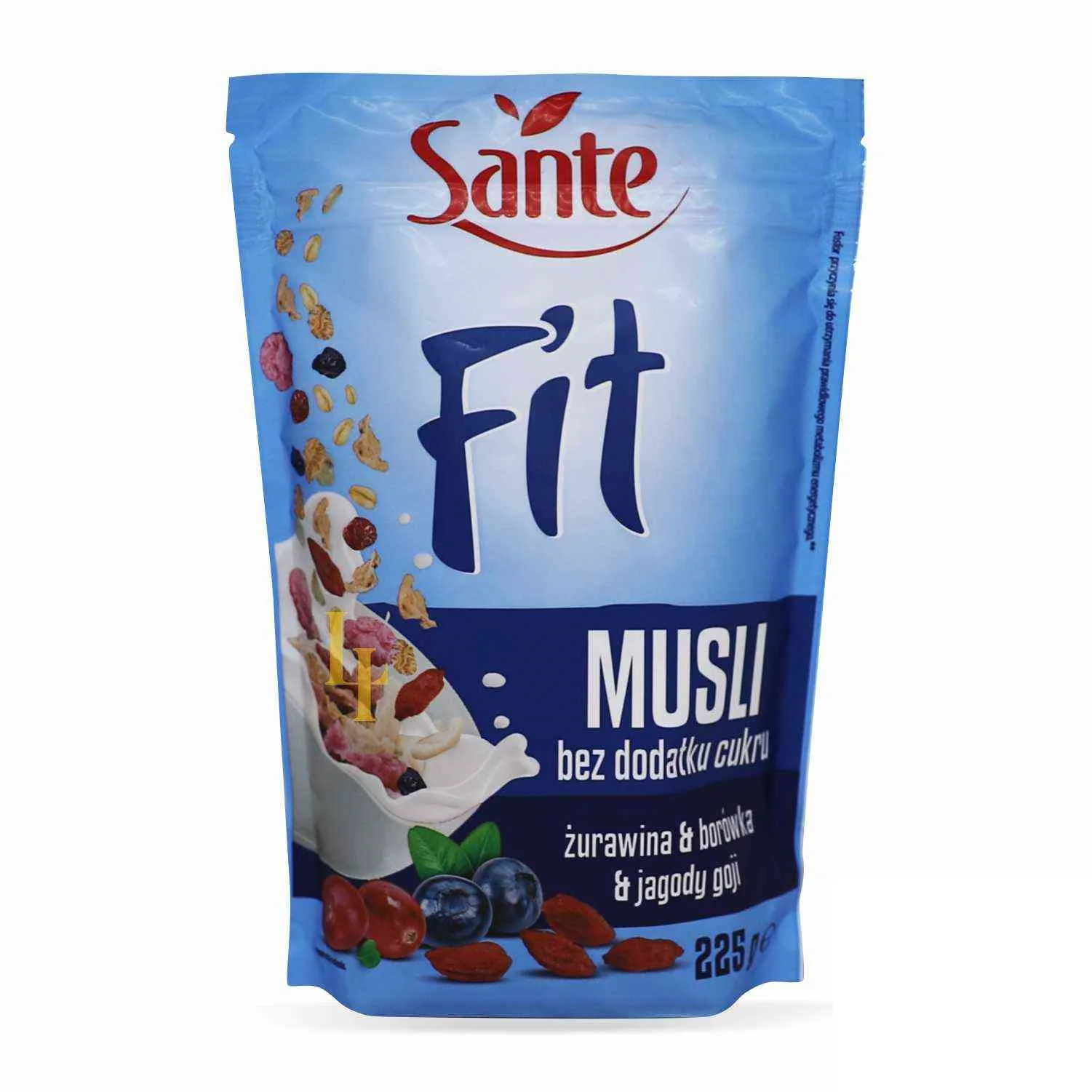 Мюслі Sante (Санте) Fit журавлина, чорниця та ягоди годжі, 225 г
