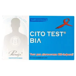 CITO TEST для визначення ВІЛ 1 та 2 типу, 1 шт.