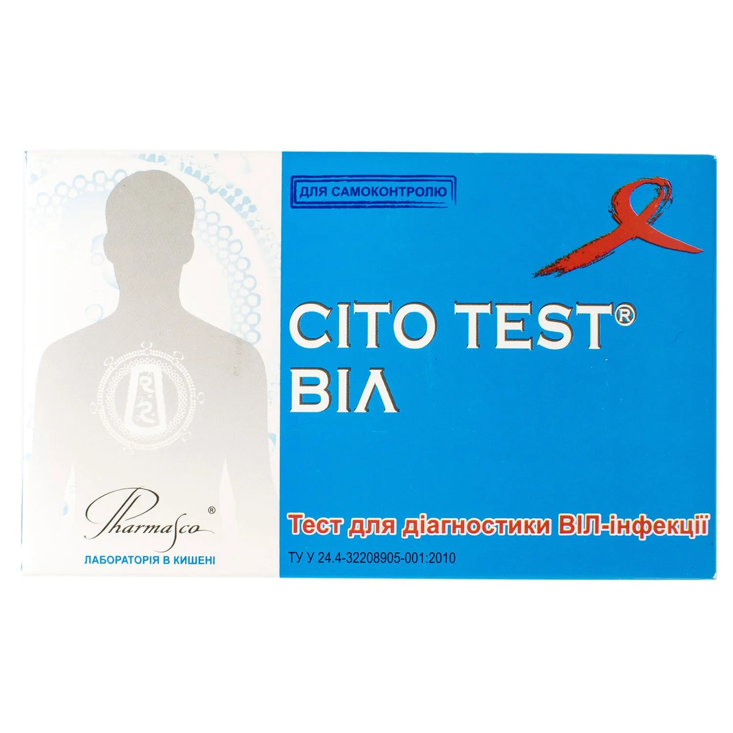 CITO TEST для визначення ВІЛ 1 та 2 типу, 1 шт.