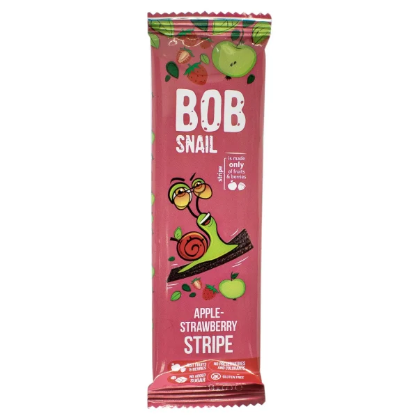 Страйп Bob Snail (Равлик Боб) яблучно-полуничний, 14 г
