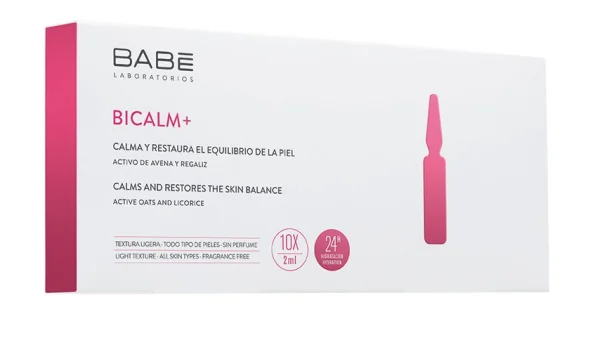 Ампулы-концентрат Бикалм+ Babe Laboratorios с антикуперозным действием для снятия раздражения кожи, по 2 мл в ампулах, 10 шт.