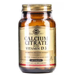 Солгар Кальцію Цитрат з Вітаміном Д3 (Solgar Calcium Citrate Vitamin D3) таблетки, 60 шт.