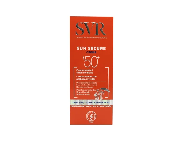 Сонцезахисний крем для обличчя SVR (СВР) Sun Secure SPF50+, 50 мл