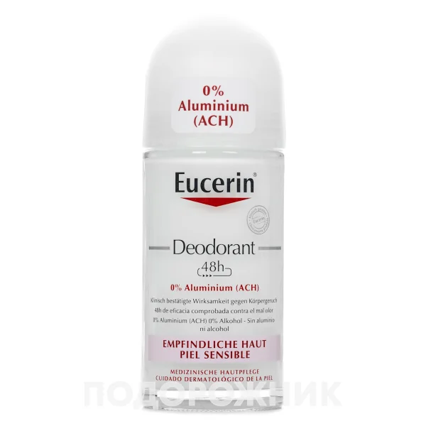 Дезодорант без Алюминия Eucerin (Юцерин) для чувствительной кожи, 50 мл