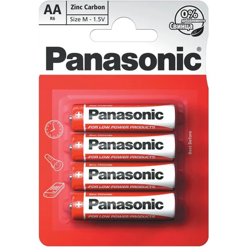 Батарейки Панасонік (Panasonic) R6 Цинк Карбон, 4 шт.