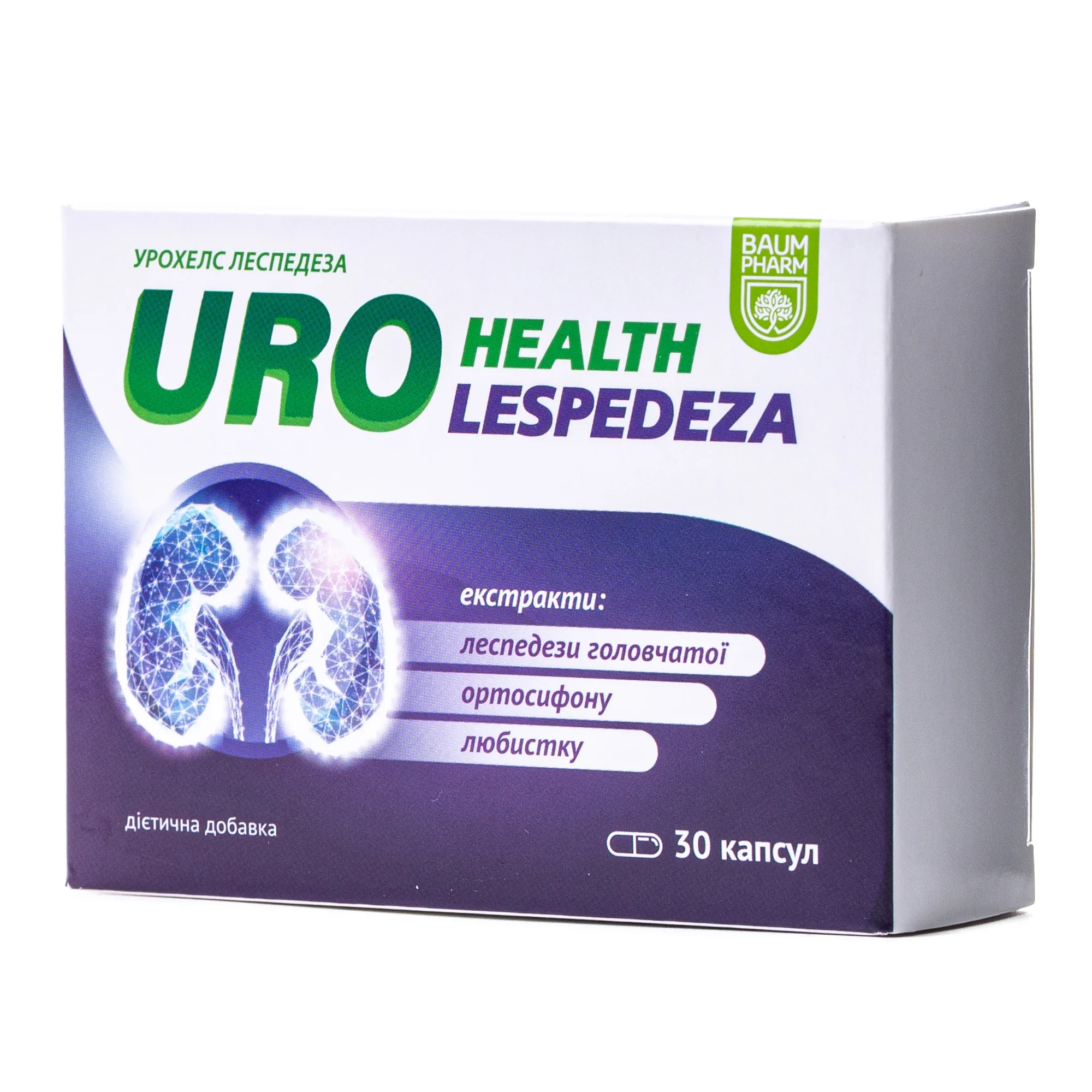 Урохелс (UroHealth) Леспедеза капсули, 30 шт. - Баум Фарм