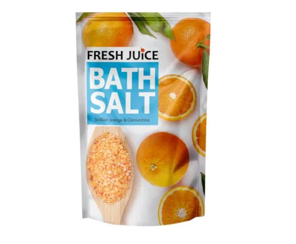 Сіль для ванн Fresh Juice (Фреш Джус) Сицилійський апельсин і клементин, 500 мл