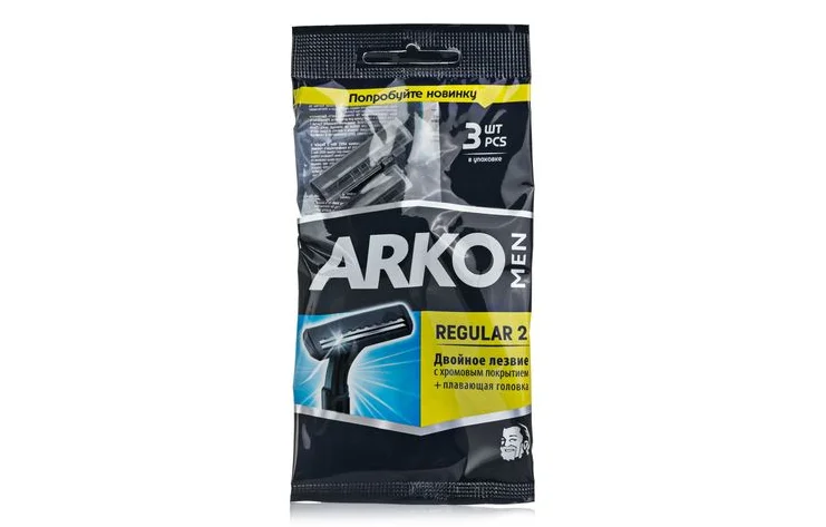 Станок для гоління ARKO (Арко) Мен Т2 Про однарозовий, 3 шт.
