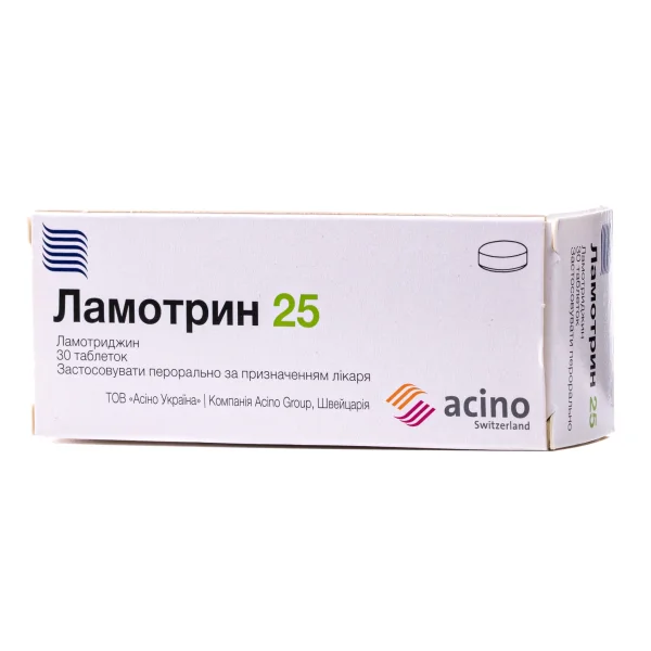 Ламотрин таблетки по 25 мг, 30 шт.
