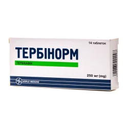 Тербинорм таблетки по 250 мг, 14 шт.