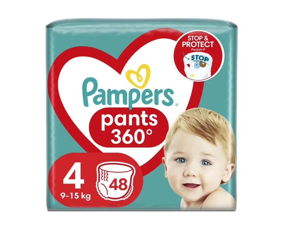 Підгузники-трусики Pampers (Памперс) Pants Maxi (9-15кг), 48 шт.