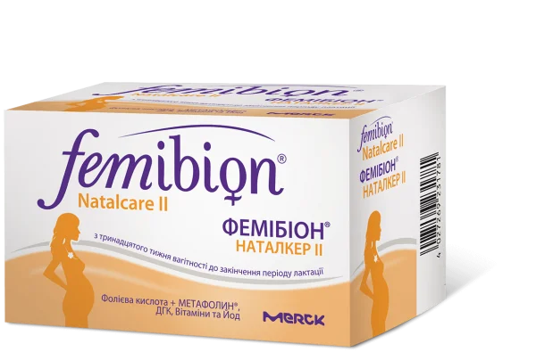 Фемібіон Наталкер 2 комбі-упаковка, 60 шт. (таблетки 30 шт. + капсули 30 шт.)
