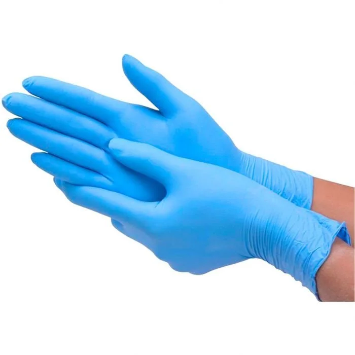 Рукавиці оглядові MedPlast (Медпласт) нітрилові неопудрені, нестерильні, розмір L, 1 пара