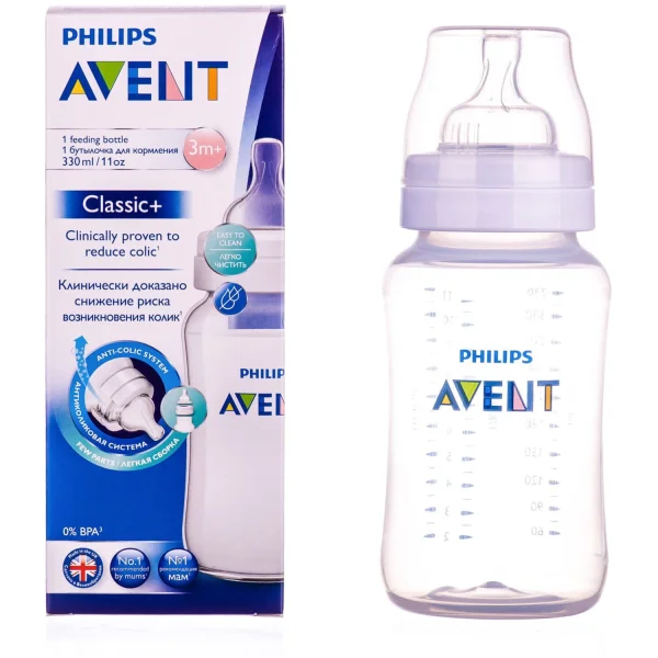 Пляшка для годування Philips Avent Classic (Філіпс Авент Класік) + 330 мл (SCF566/17)