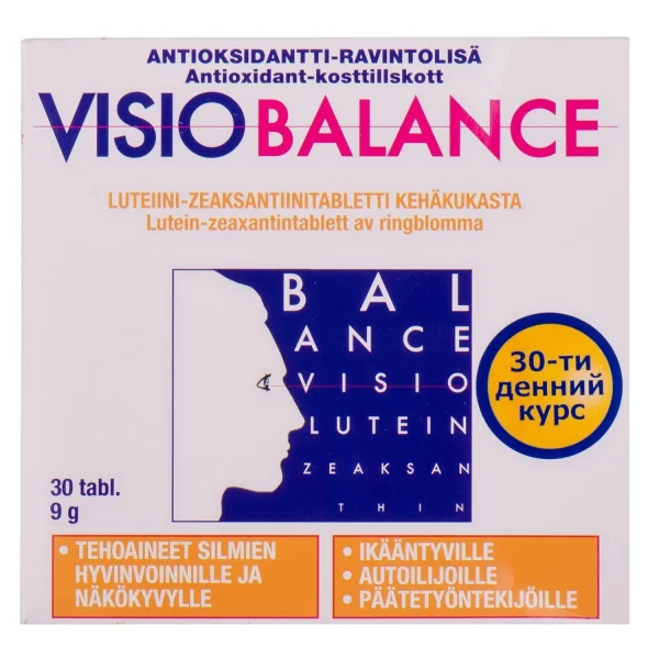Візіо баланс таблетки для лікування та профілактики офтальмологічних захворювань, 30 шт.