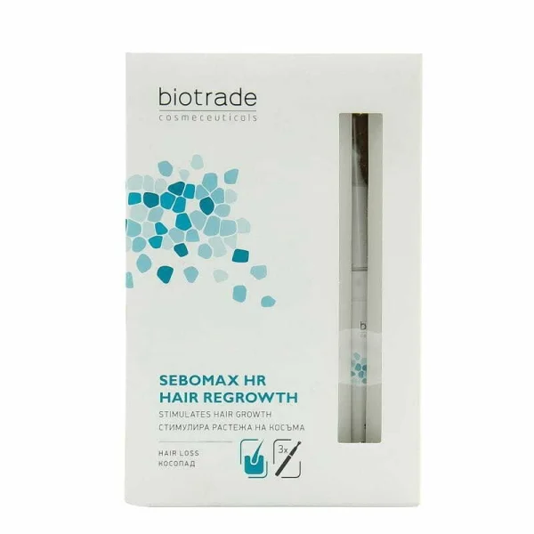 Гель для волос Biotrade Sebomax HR (Биотрейд Себомакс) стимулирующий рост по 8,5мл 3 шт.