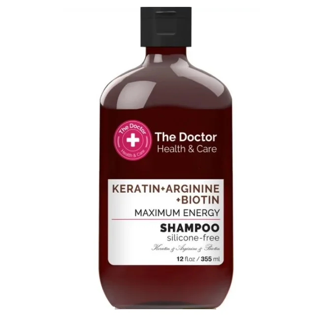 Шампунь The Doctor Health & Care (Зе Доктор Хелз енд Кер) максимальна енергія з кератином аргініном біотином, 355 мл