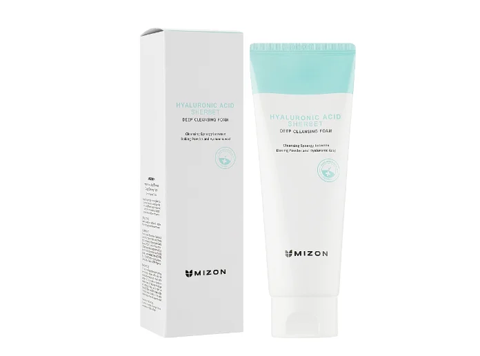 Пінка для вмивання Mizon (Мізон) Hyaluronic Acid Sherbet очищаюча з гіалуроновою кислотою, 150 мл
