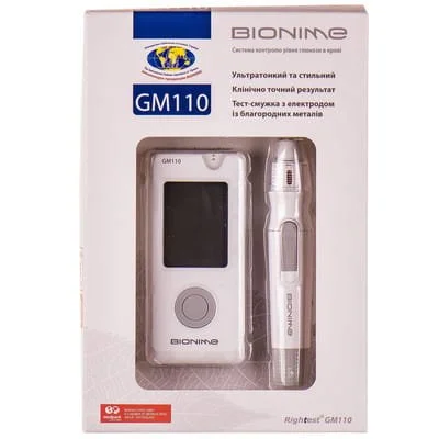 Глюкометр Райтест Джі Ем 110 (Rightest GM) - Біонайм (Bionime)
