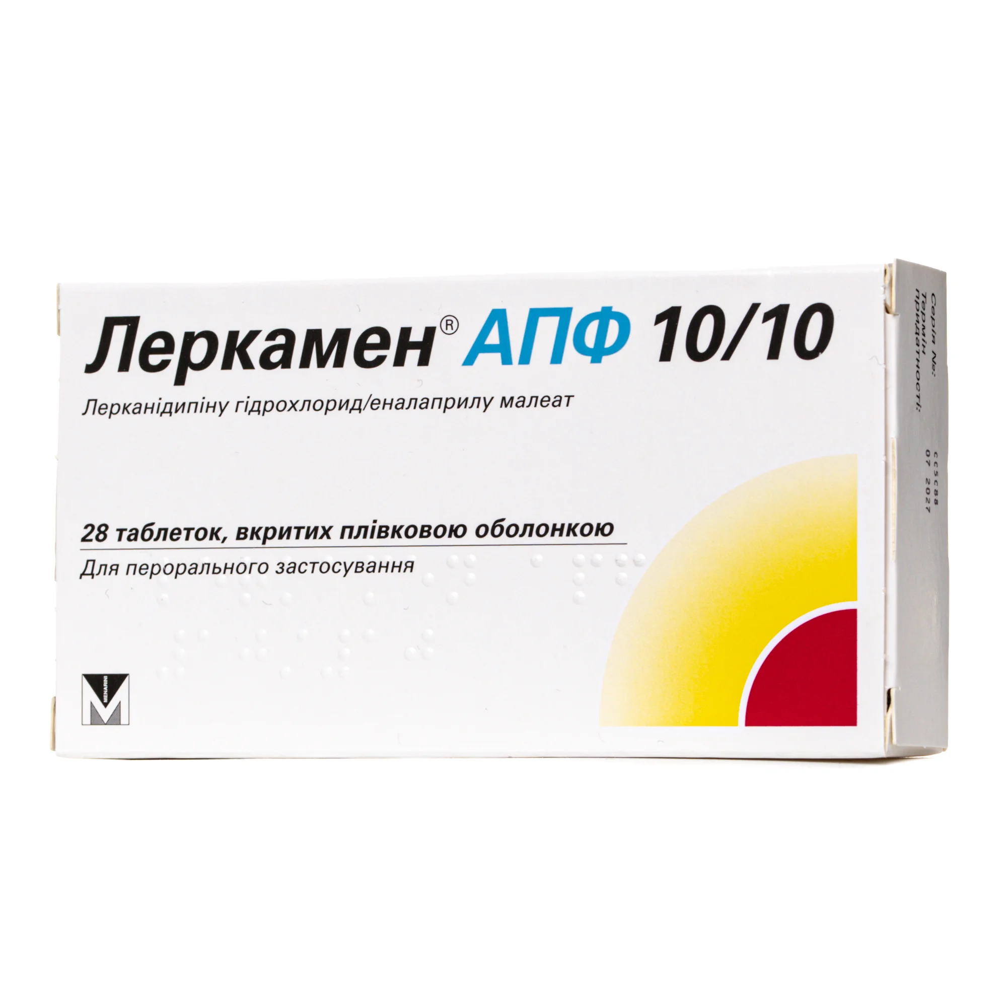 Леркамен АПФ 10/10 таблетки, 28 шт.