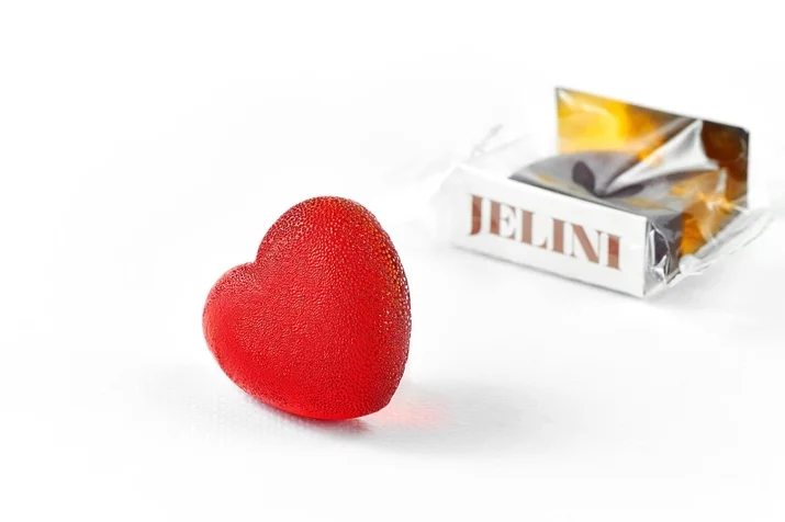 Мармелад Jelini (Джеліні) желейний зі смаком полуниці, 1 шт.