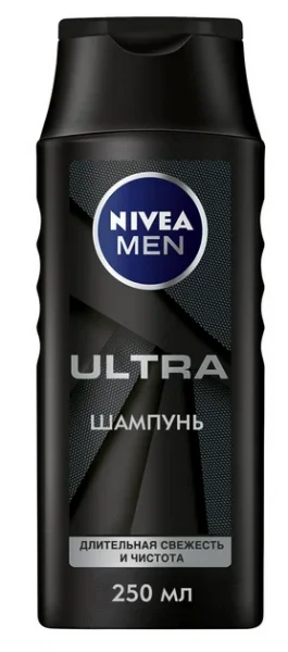 Nivea Men Ultra (Нивеа Мэн Ультра) шампунь-уход для мужчин, 250 мл