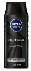 Nivea Men Ultra (Нівеа Мен Ультра) шампунь-догляд для чоловіків, 250 мл