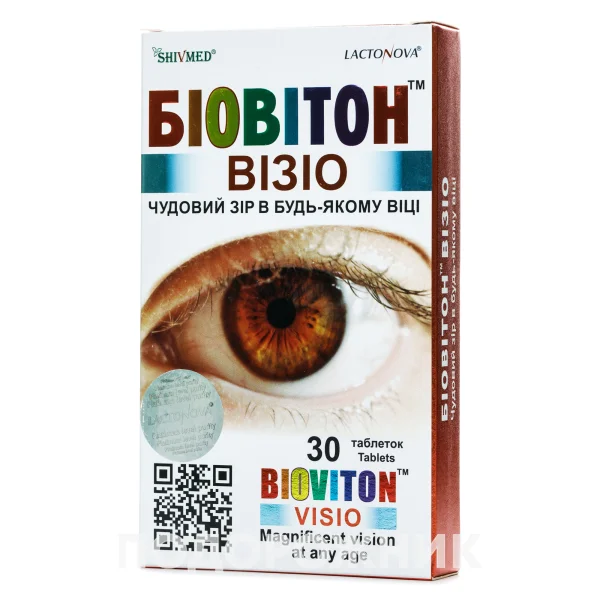 Біовітон Візіо таблетки для покращення зору, 30 шт.