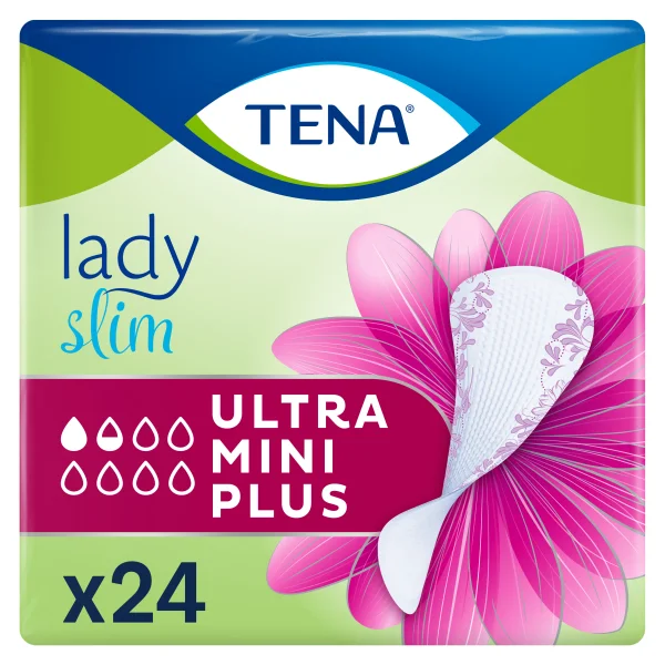 Прокладки урологічні Tena Lady Slim Ultra Mini Plus(Тена Леді Слім Ультра Міні Плюс), 24 шт.