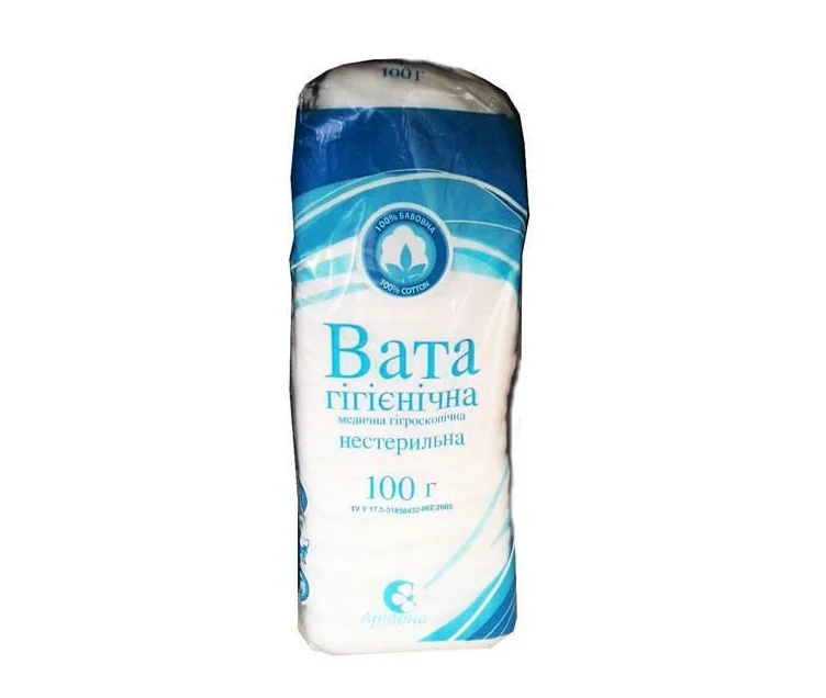Вата Аріадна нестерильна, 100 г