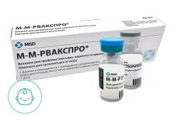 М-м-рвакспро вакц. д/проф. кору, паротиту та краснухи 1 доза фл. 0,7мл №1