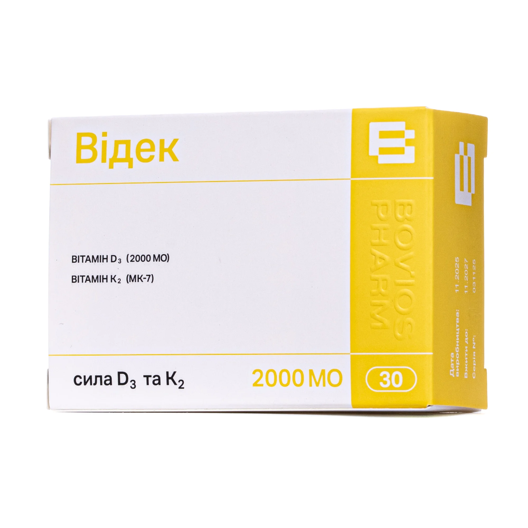 Відек (ViDeK) капсули по 320 мг, 30 шт.