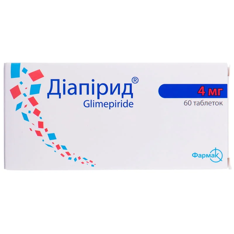 Діапірид таблетки по 4 мг, 60 шт.