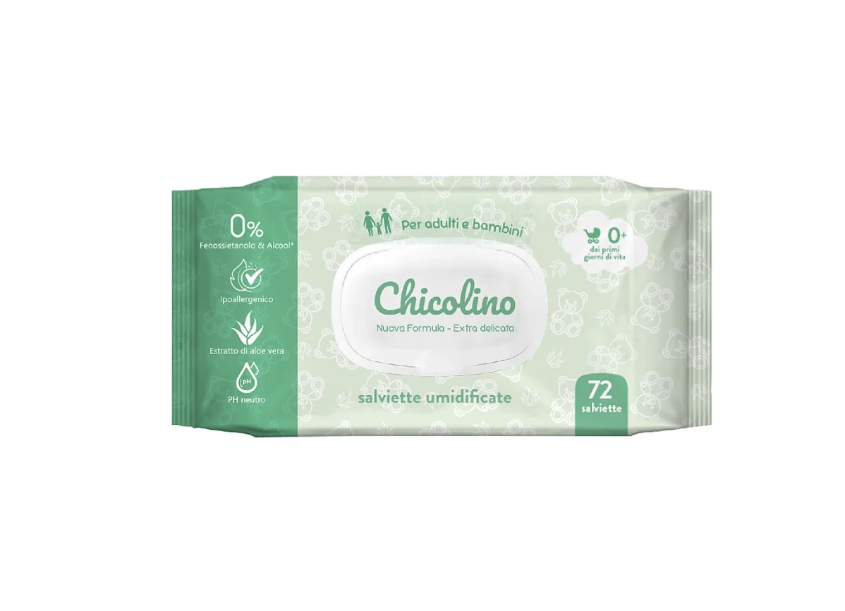 Серветки вологі Chicolino (Чіколіно) дитячі, 72 шт.