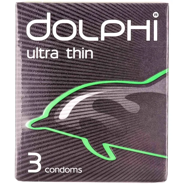 Презервативы Долфи ультра тонкие (Dolphi Ultra Thin), 3 шт.