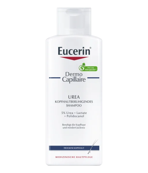 Шампунь Eucerin DermoCapillaire Shampoo Urea зволожуючий для сухої і пошкодженої шкіри голови, 250 мл